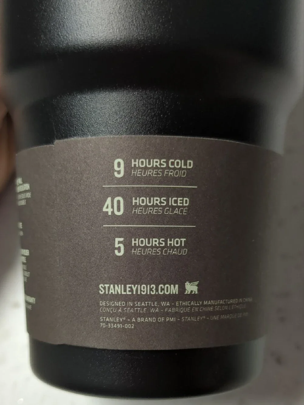 Stanley Black Chroma 30 Oz Travel Tumbler with Iridescent Purple-Blue Accents - Picture 8 of 12